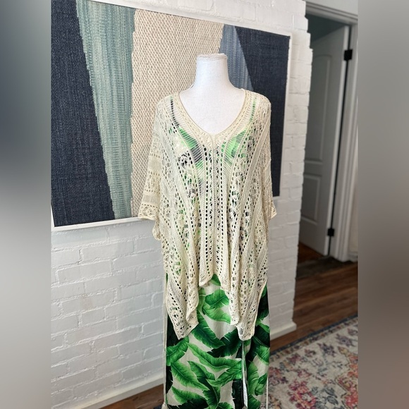 Brand Unknown Crochet Swimsuit Coverup with Tassels - Picture 5 of 8